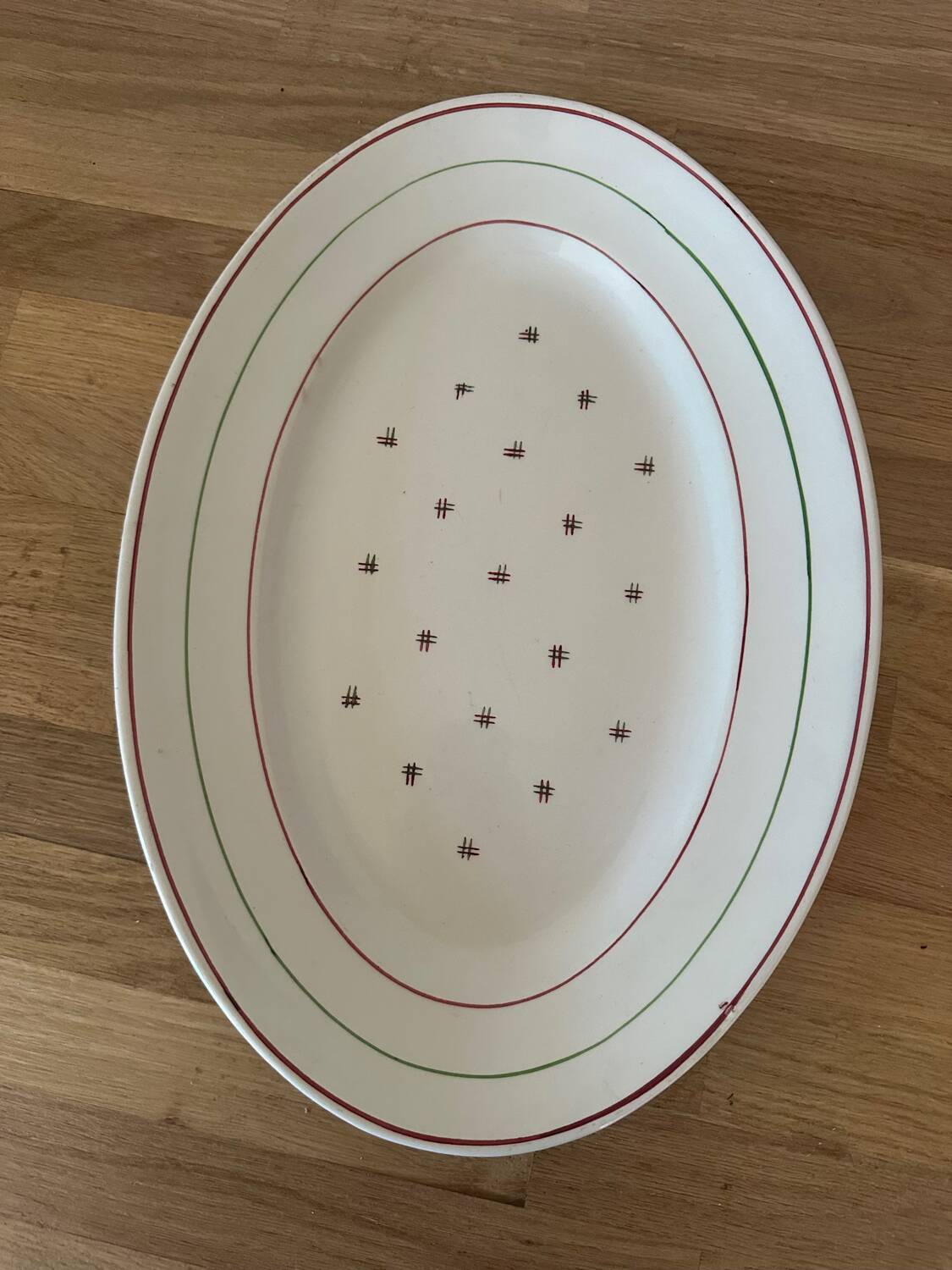 Luneville oval dish