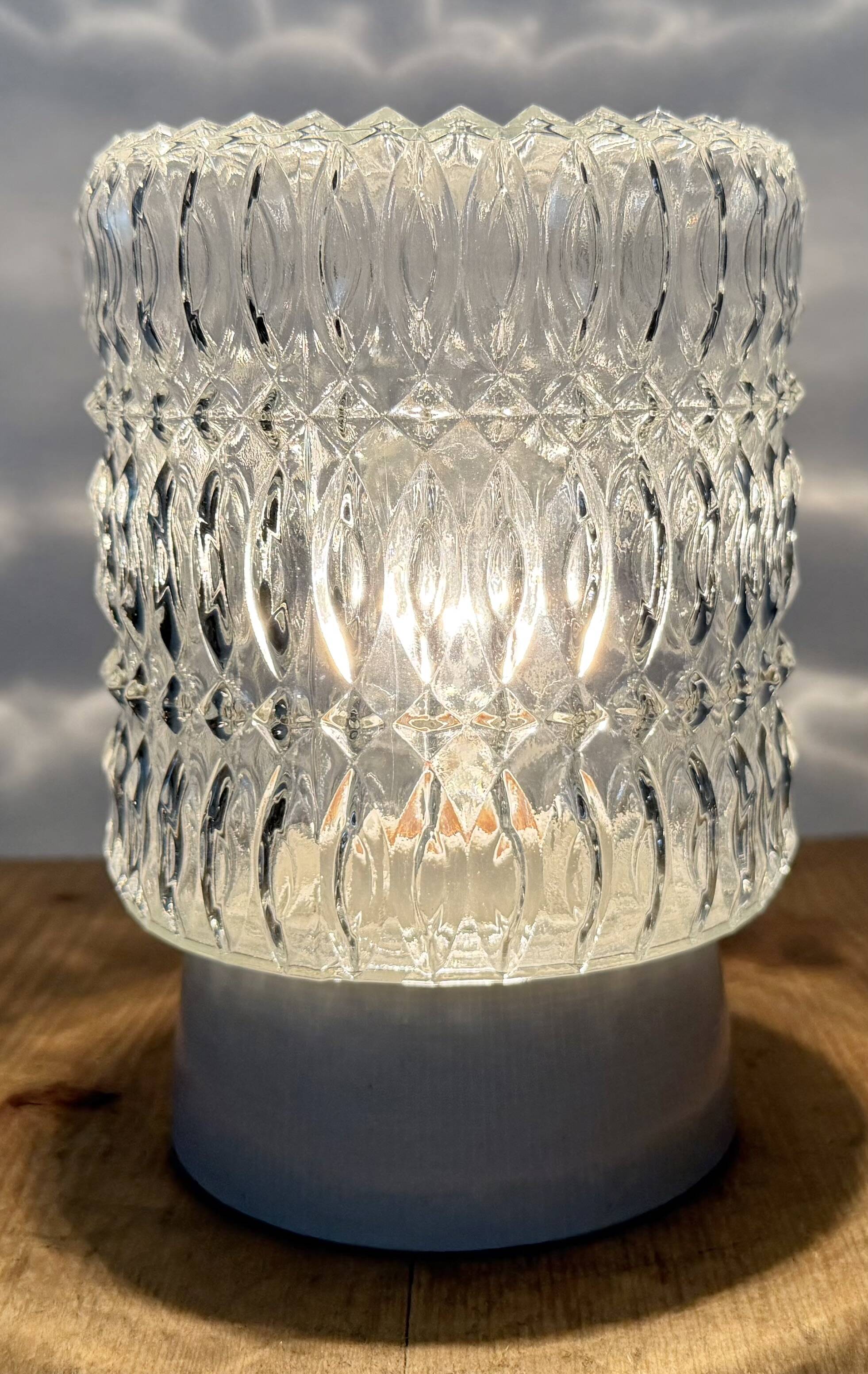 Vintage White Porcelain Ceiling Light, 1970s