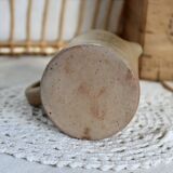 Vintage rustic speckled stoneware milk jug