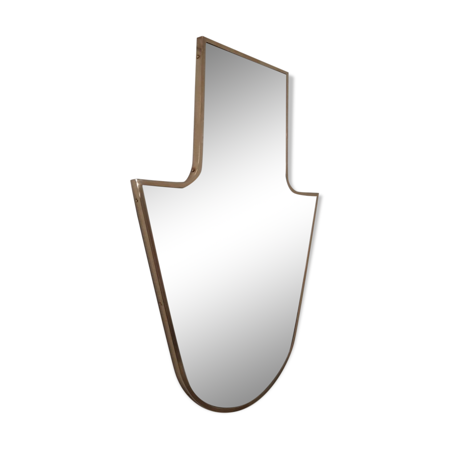 Miroir en laiton années 1950