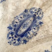 Ravier en terre de fer coquille Jules Vieillard, service "Louis XV"
