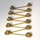 Lars Holmstrom Margareta brass candlestick for Arvika 11 candles 1940s