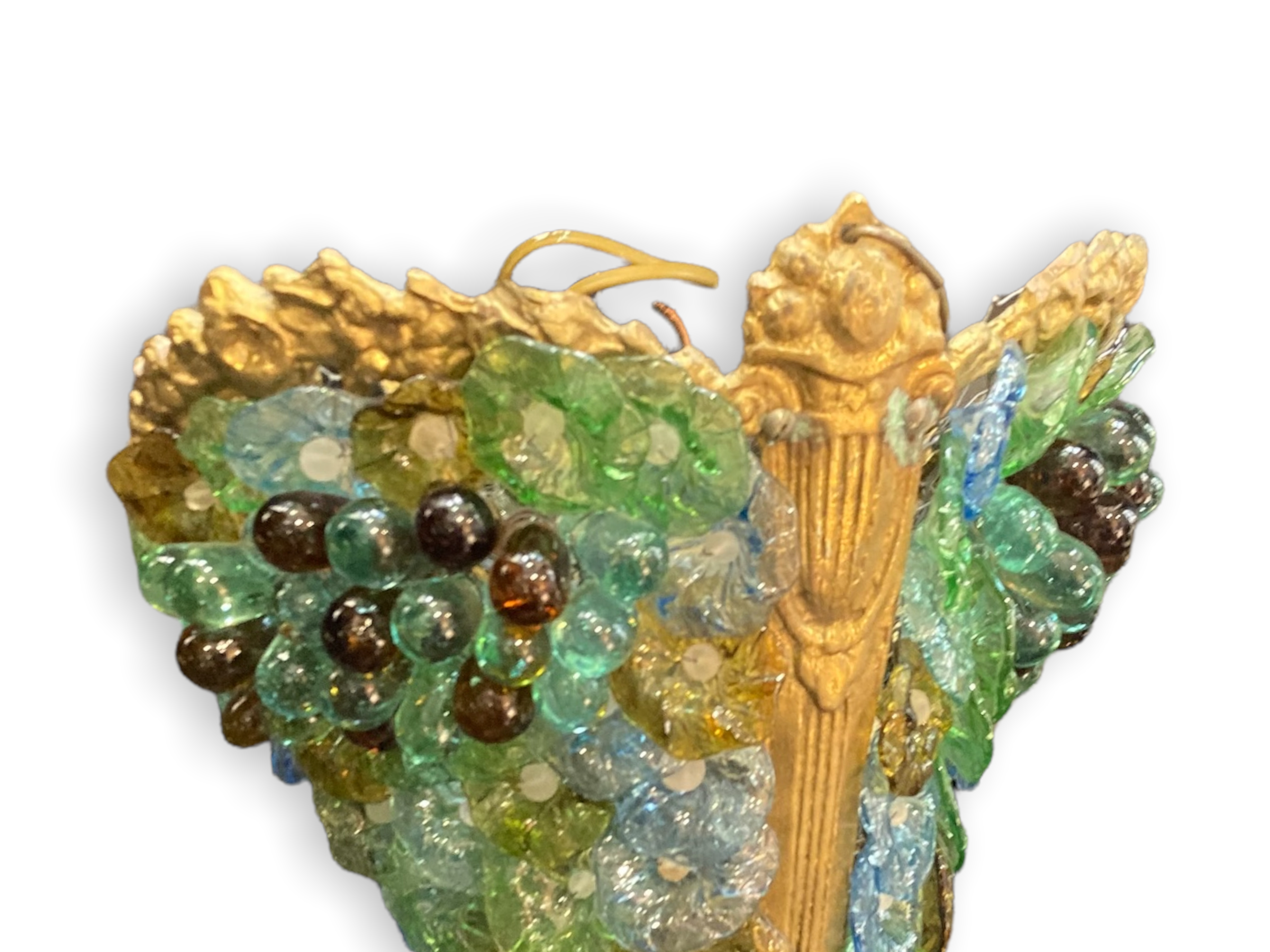 Suspension chandelier in murano glass