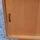 Vintage gold blond oak row 3 sliding doors