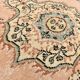 6x9 Light Green & Salmon Vintage Rug, 183x273Cm
