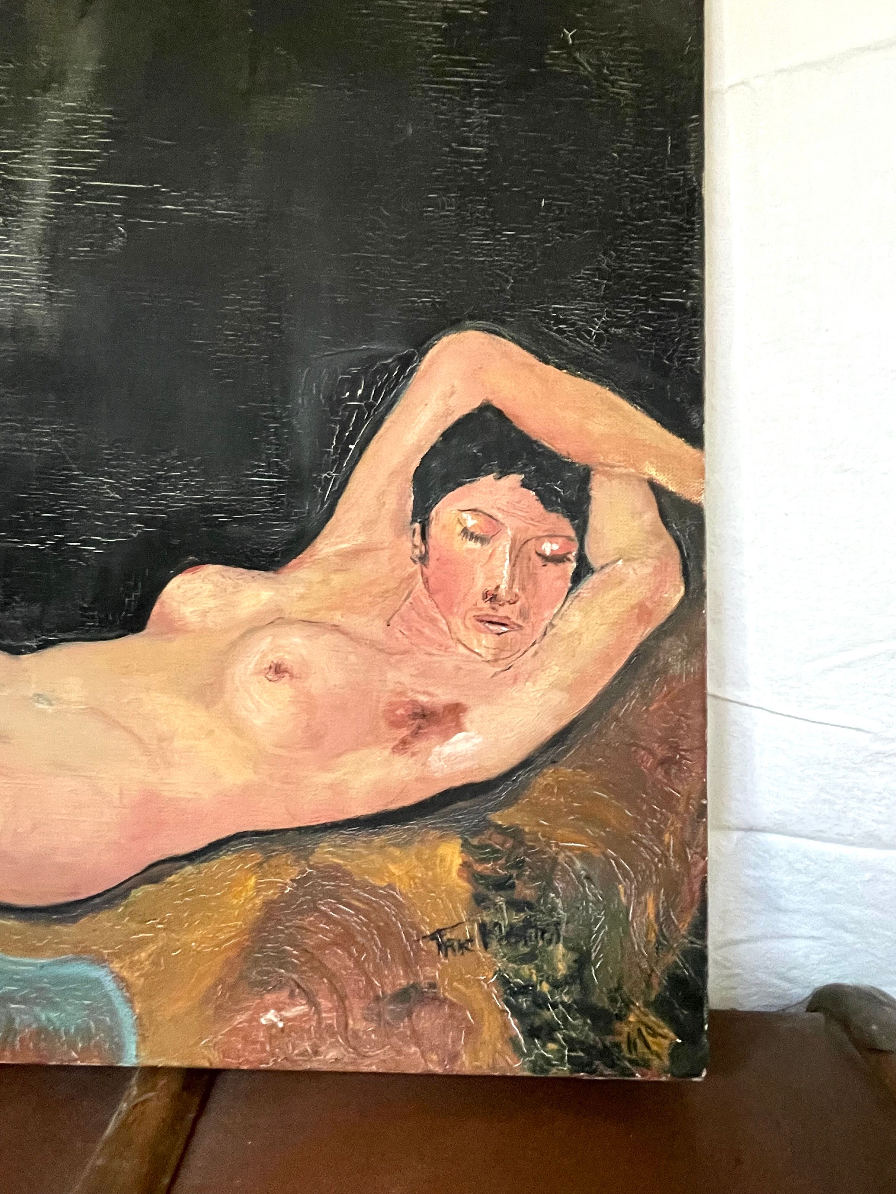Sleeping, oil on canvas 1972