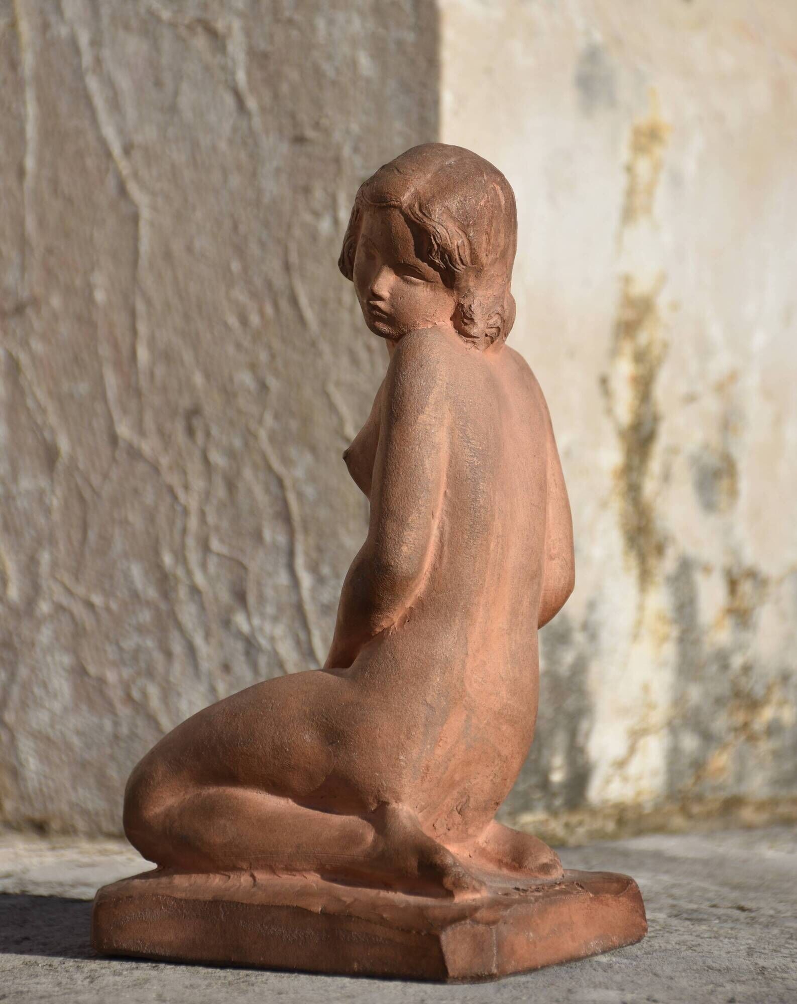 Ignacio gallo (valladolid 1887 - paris 1956), nude woman on knees (circa 1925)