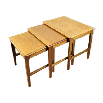 Pull-out tables teak by Remploy