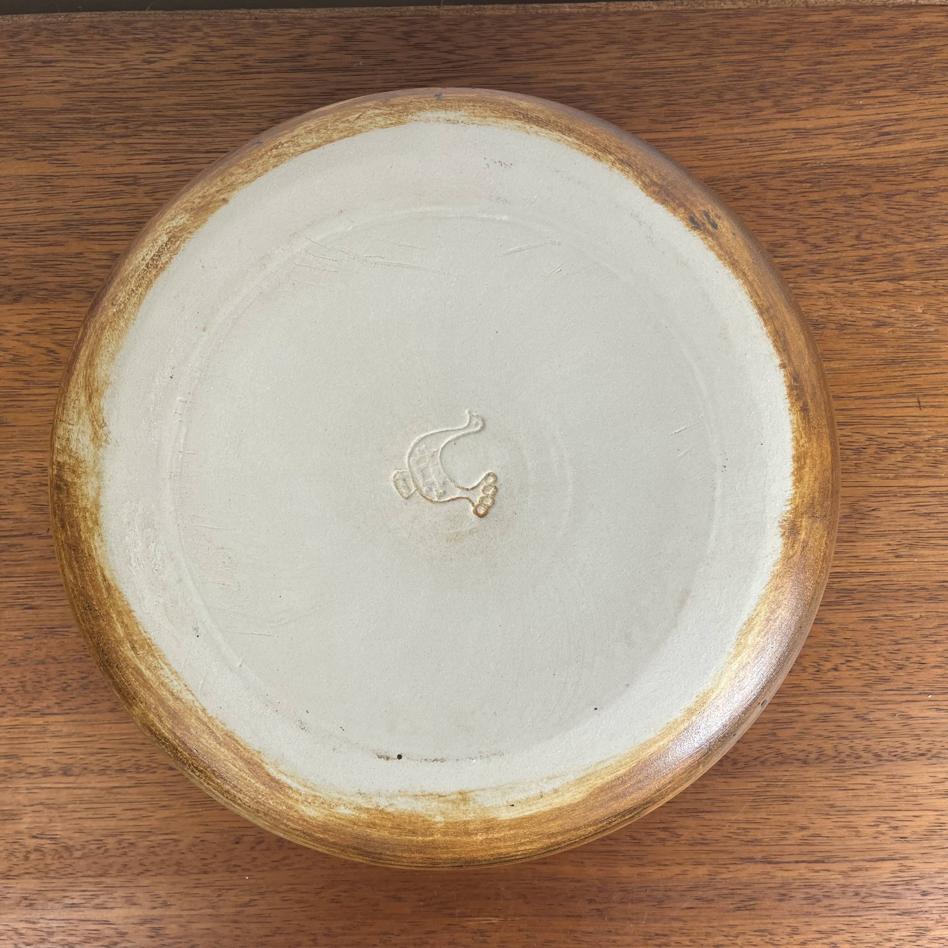 Salad bowl "La Colombe", 1950/60 by Madeleine Brault