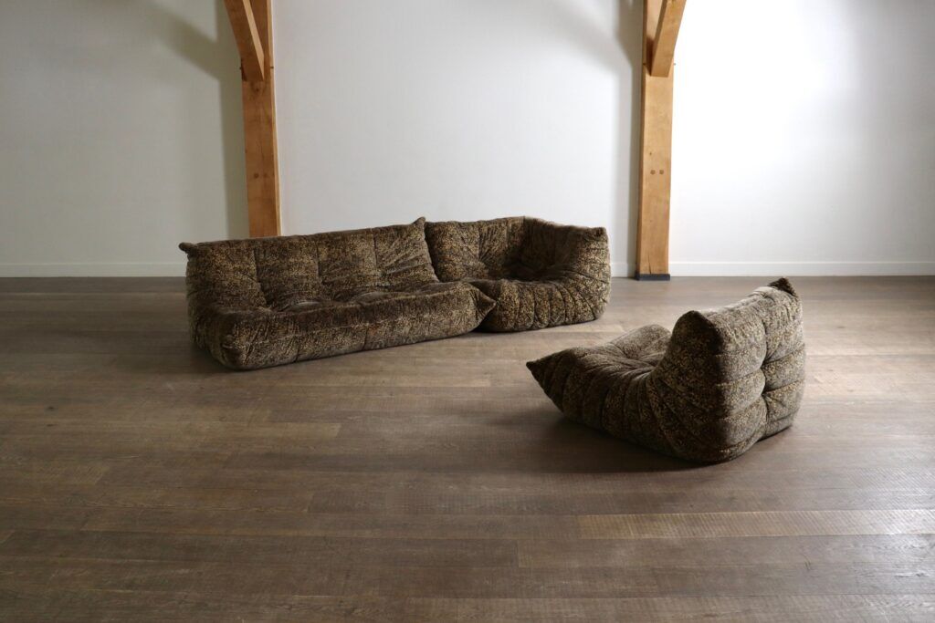 Ligne Roset Togo sofa set Liberty special edition by Michel Ducaroy, 1979