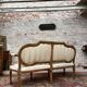 Natural wood sofa Louis XVI XVIII century