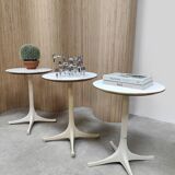 Early edition vintage design swag leg side tables George Nelson Herman Miller