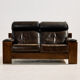 Leather sofa set model 757 by Harry de Groot for Leolux, set of 3.