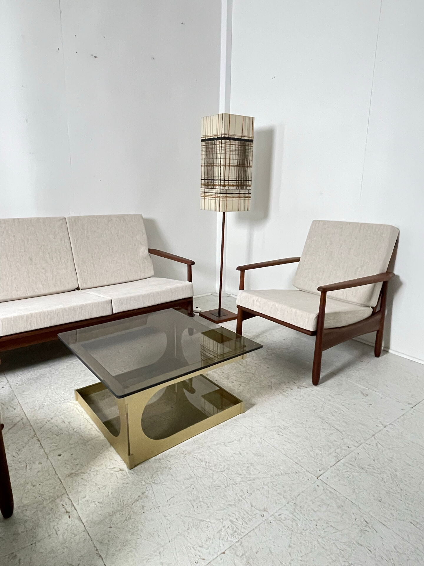 Salon scandinave en teck 1960