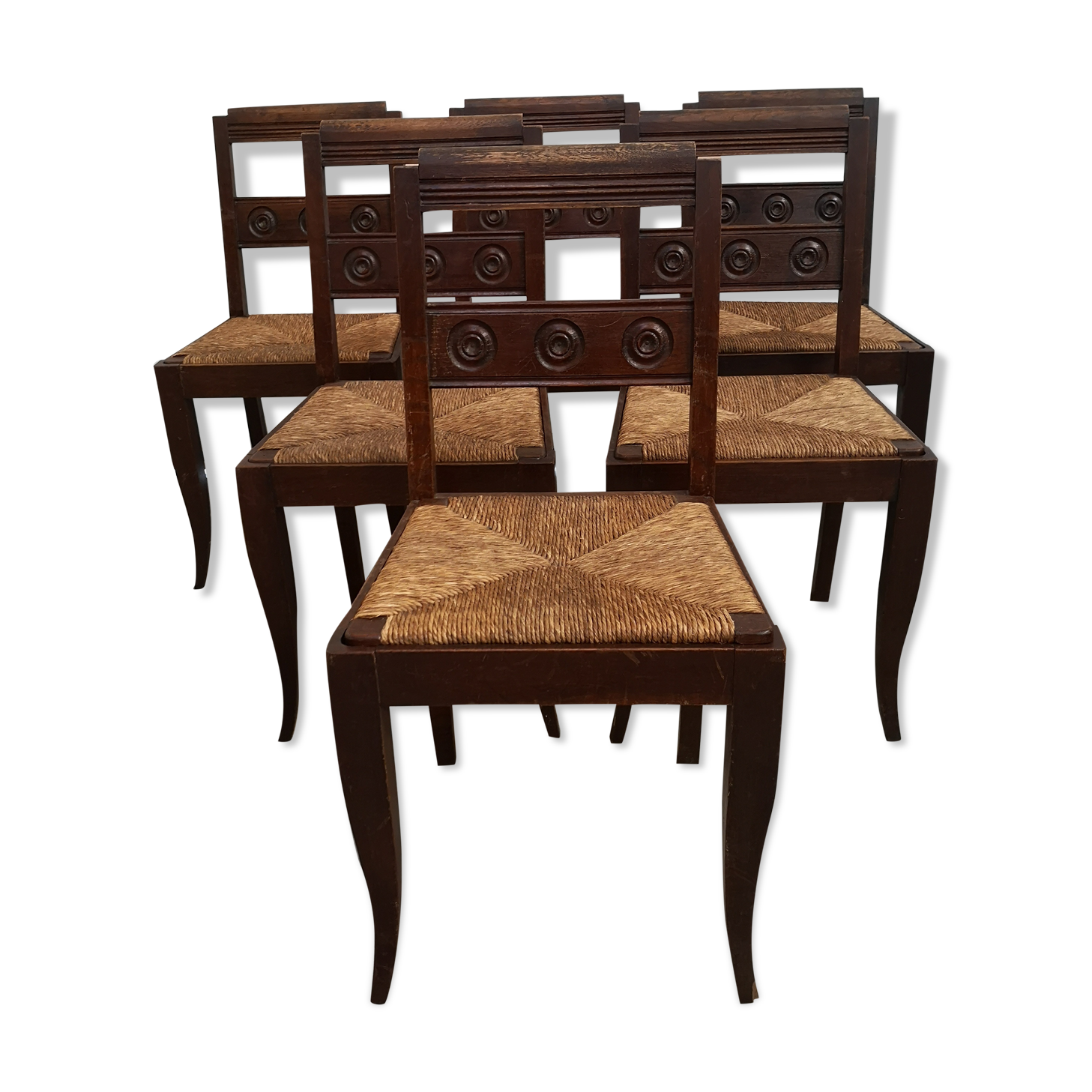 Set de 6 chaises art déco 1940