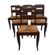 Set de 6 chaises art déco 1940