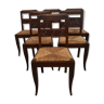 Set de 6 chaises art déco 1940
