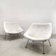Vintage design Artifort 'Oyster' lounge chairs set Pierre Paulin 1960