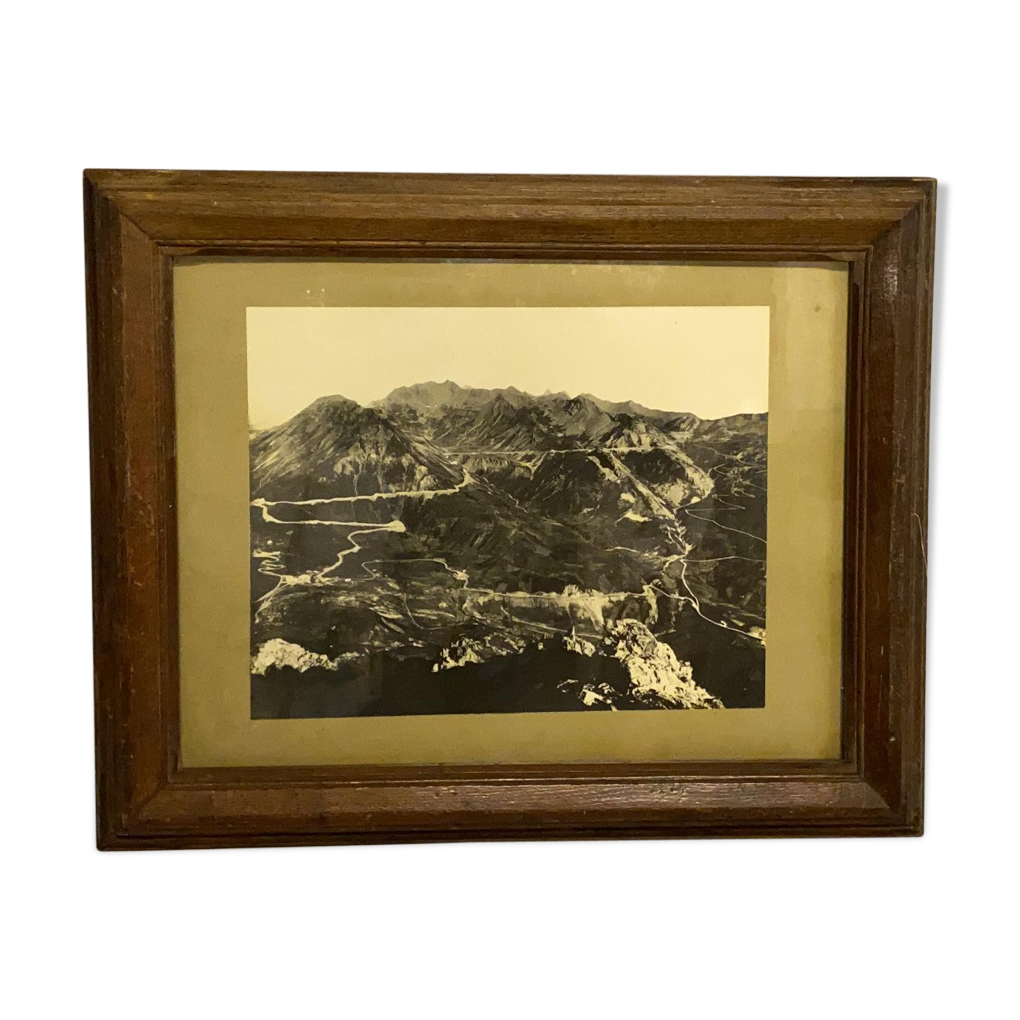 Old framed editing photo