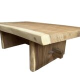 Solid oak coffee table – unique handcrafted piece (Ventura)