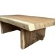 Table basse en chêne massif – pièce artisanale unique (Ventura)
