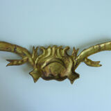 Brass foundry pediment decor