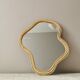 Archibald wooden mirror – 40×35 cm – Mirror - slight snag on the mirror