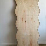 Zigzag rattan foot mirror H:182cm