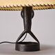 Table lamp in hammered iron by Léopold Gest, France, circa 1970.
