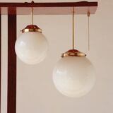 Illuminated Room Divider - Rosewood & Brass