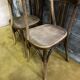 3 chairs bistro Fishel early 20th.