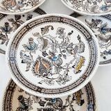 Set of 8 StaffordShire color unalterable English porcelain bowls