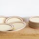 Dessert service 12 plates and tiled pie dish