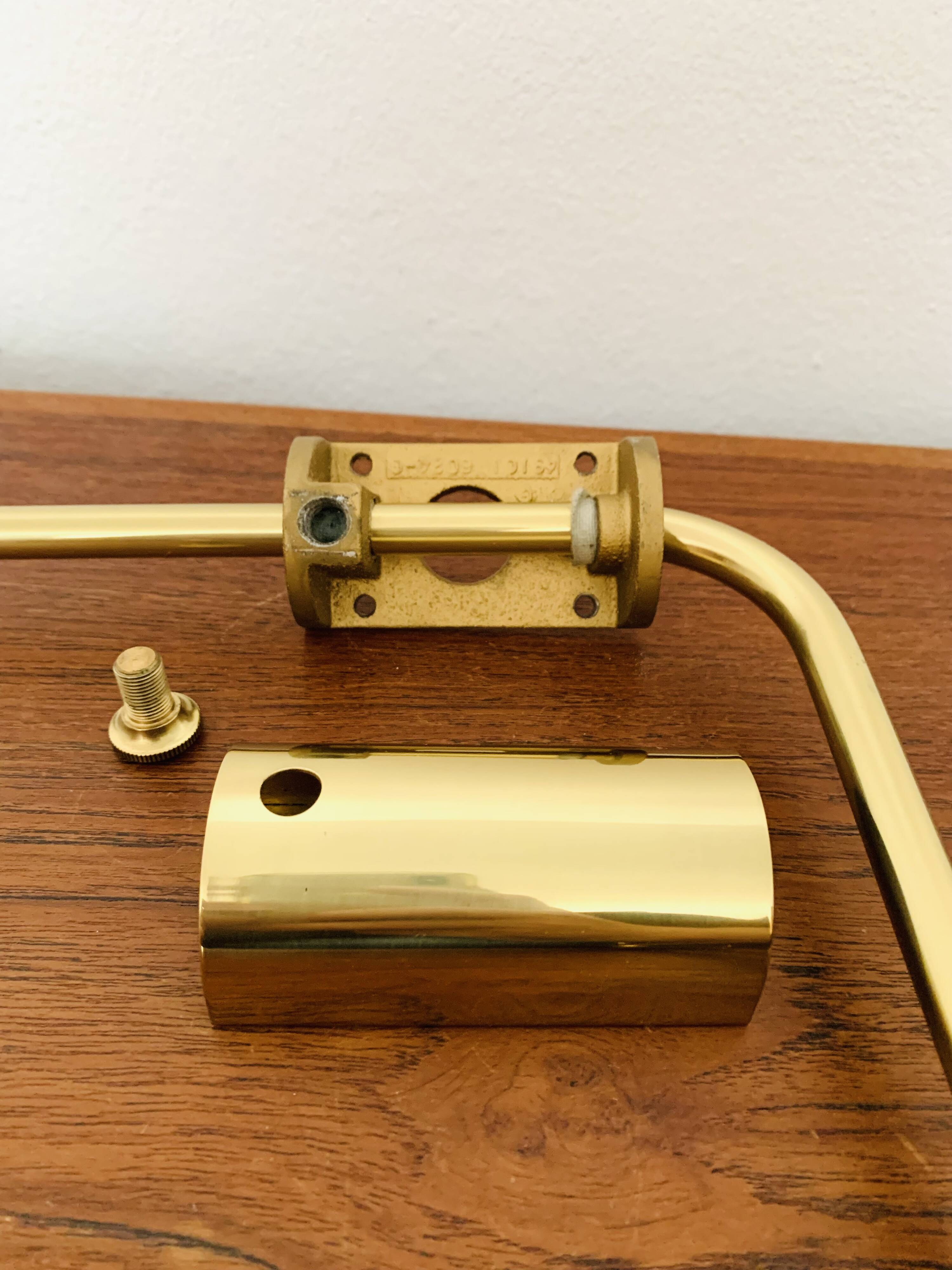 1970s Brass Lesan Wall Lamp by Florian Schulz
