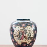 Antique Japanese porcelain vases, Meiji period, 19th century, oriental porcelain art, in