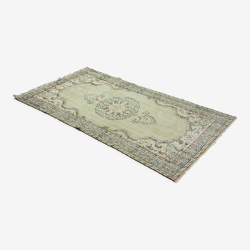 Anatolian handmade vintage rug 256 cm x 134 cm