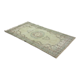 Anatolian handmade vintage rug 256 cm x 134 cm