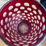 Large Bohemian crystal vase