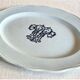 Old large oval dish Brown Westhead Moore & co monogram XIX