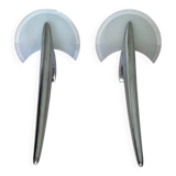 2 x wall sconces by Joan Auge for Taller Uno / model Alien / polished cast aluminum