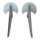 2 x wall sconces by Joan Auge for Taller Uno / model Alien / polished cast aluminum