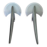 2 x wall sconces by Joan Auge for Taller Uno / model Alien / polished cast aluminum