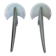 2 x wall sconces by Joan Auge for Taller Uno / model Alien / polished cast aluminum