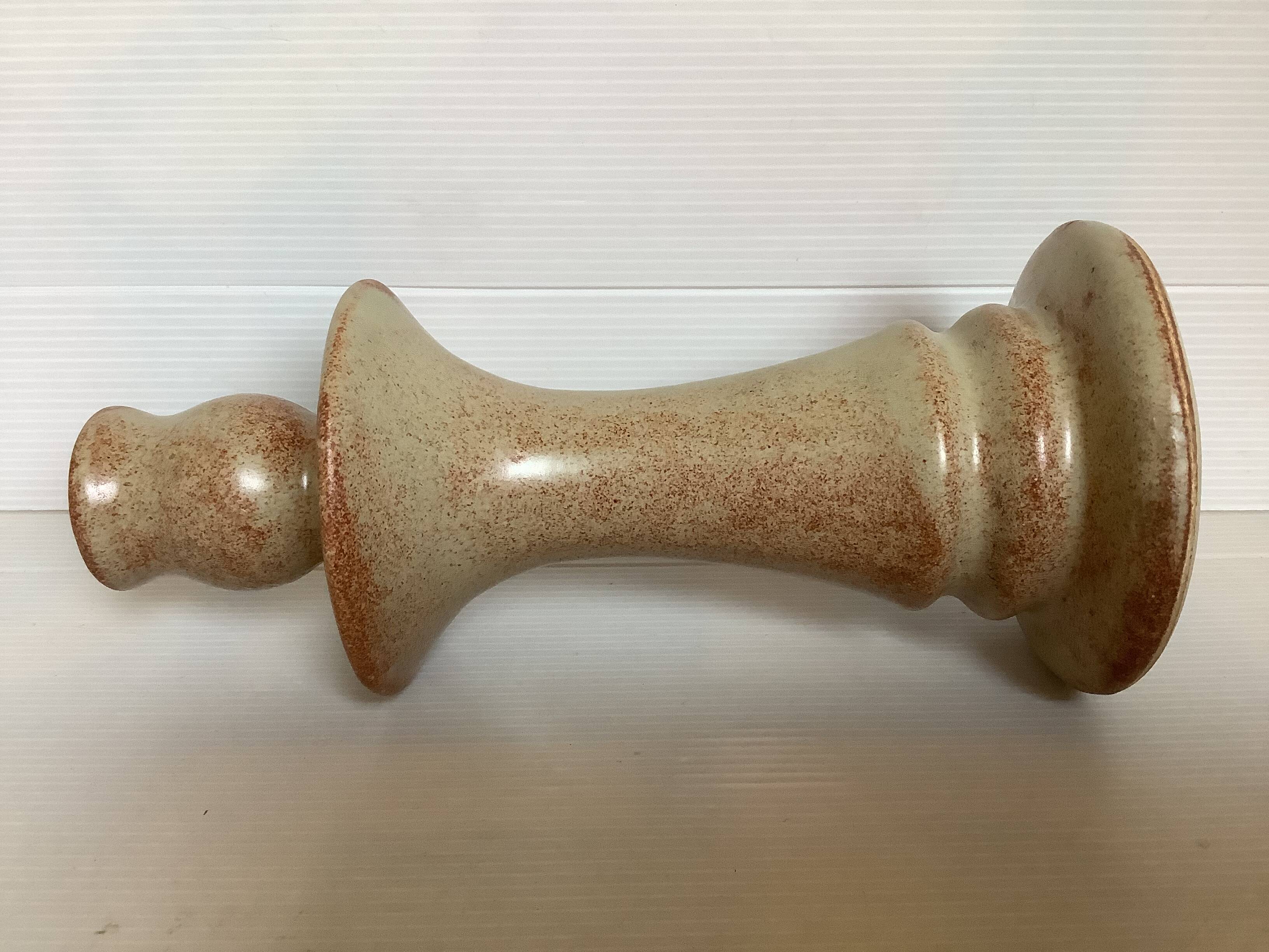 Bouchter la londe les maures sandstone enamelled candle holder
