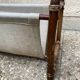 Vintage magazine holder in wood and canvas
