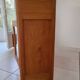 Cherry wood sideboard with glass doors