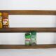 Vintage oak wall spice rack
