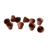 Batch of 10 pots