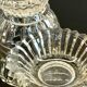Paire vases géométriques semi-cristal vintage