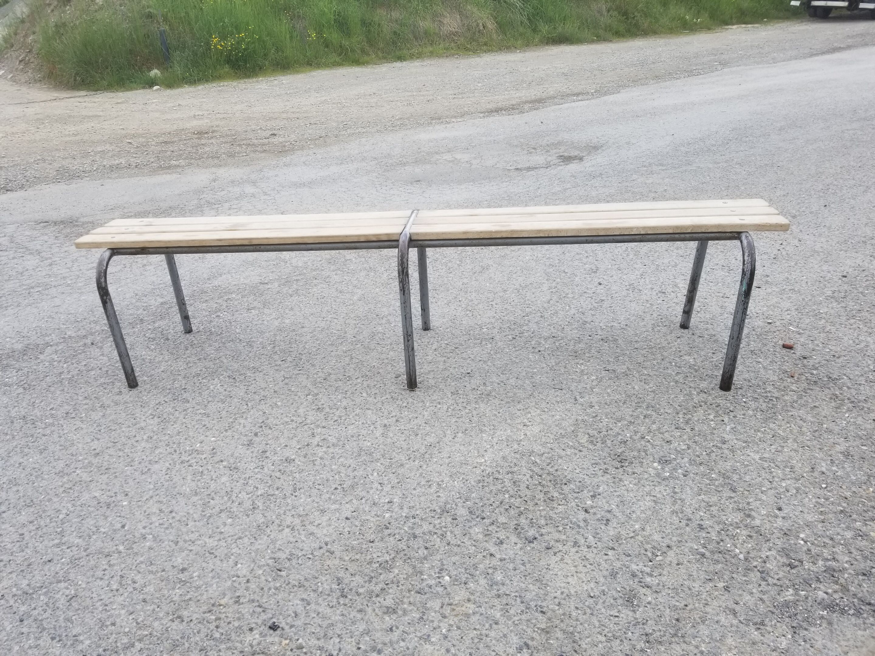 Vintage schoolboy bench